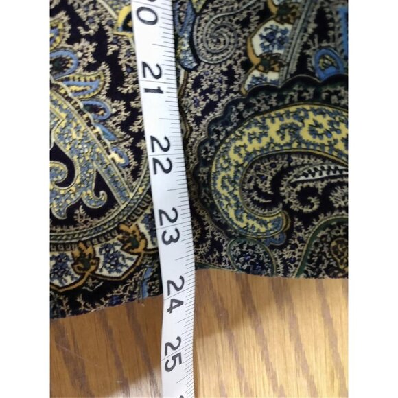 Harvé Benard Womens Paisley Print Cotton Blend Blazer Jacket Size 12 Multicolor - Picture 4 of 8